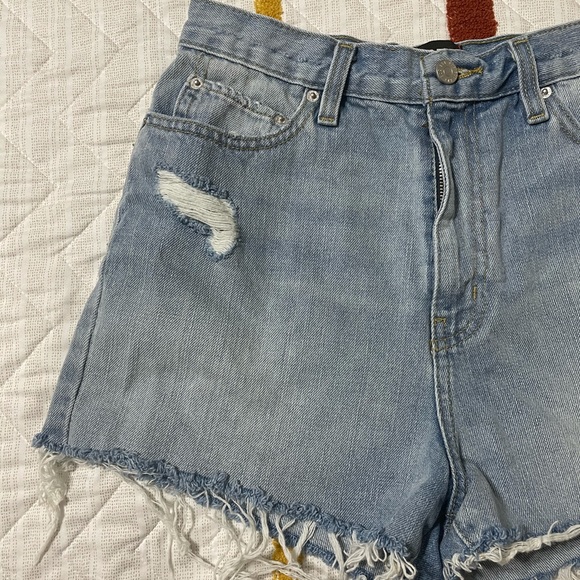 High waisted denim shorts - Picture 3 of 8